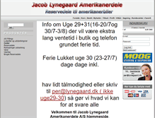 Tablet Screenshot of lynegaard.dk